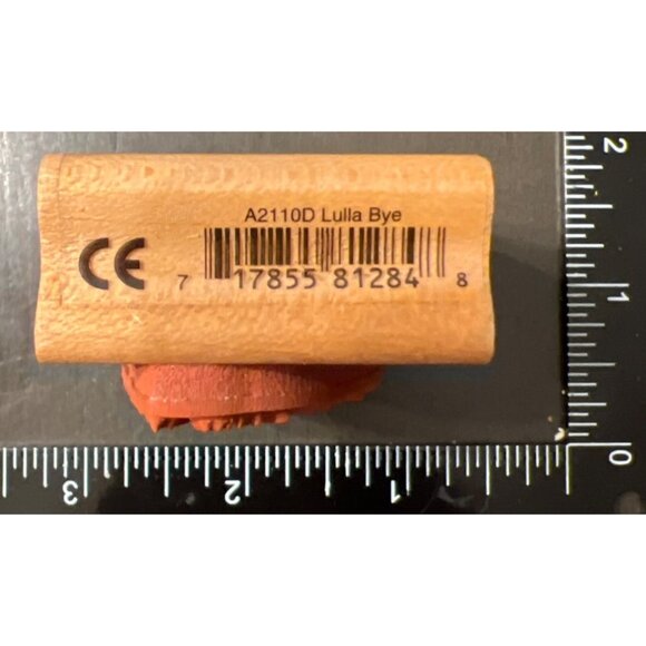 Little Suzys Zoo Lulla Bye A2110D Bunny Rubber Stamp By Rubber Stampede - Picture 4 of 4